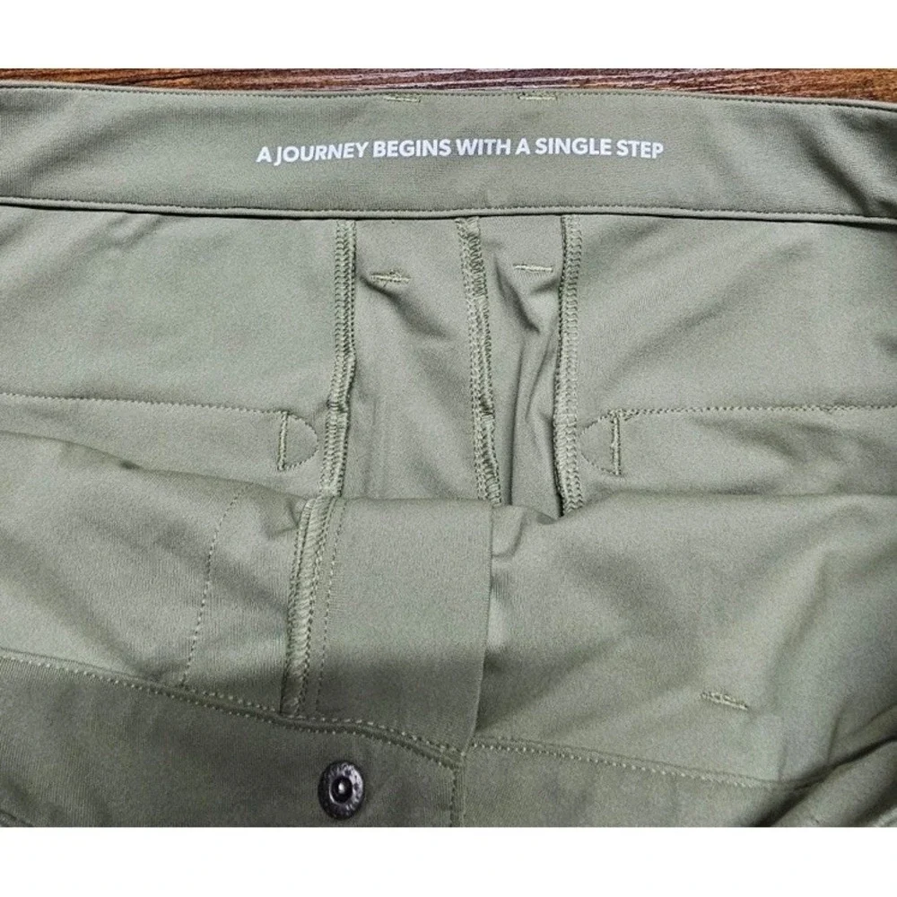 Rhone Commuter Slim Men's 36x32 Sage Green Casual Preppy Performance Golf Pants